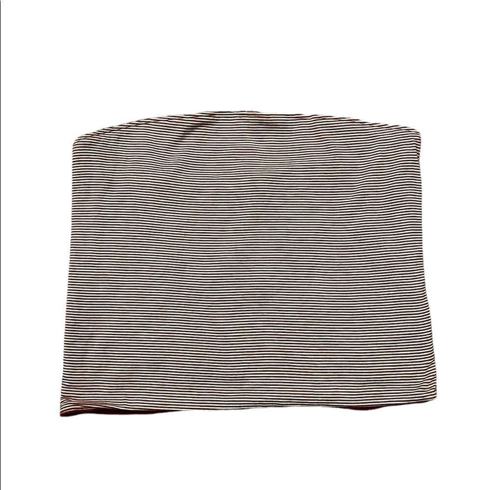 American Eagle Outfitters Striped stapless crop Women Top sz S